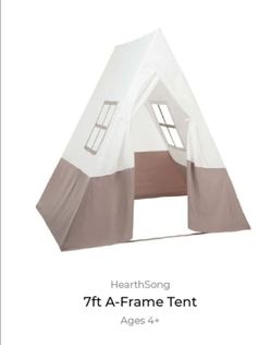 7-Foot A-Frame Tent with Sturdy Metal Poles