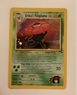 Erika’s Vileplume Holo Rare Pokémon Gym Heroes