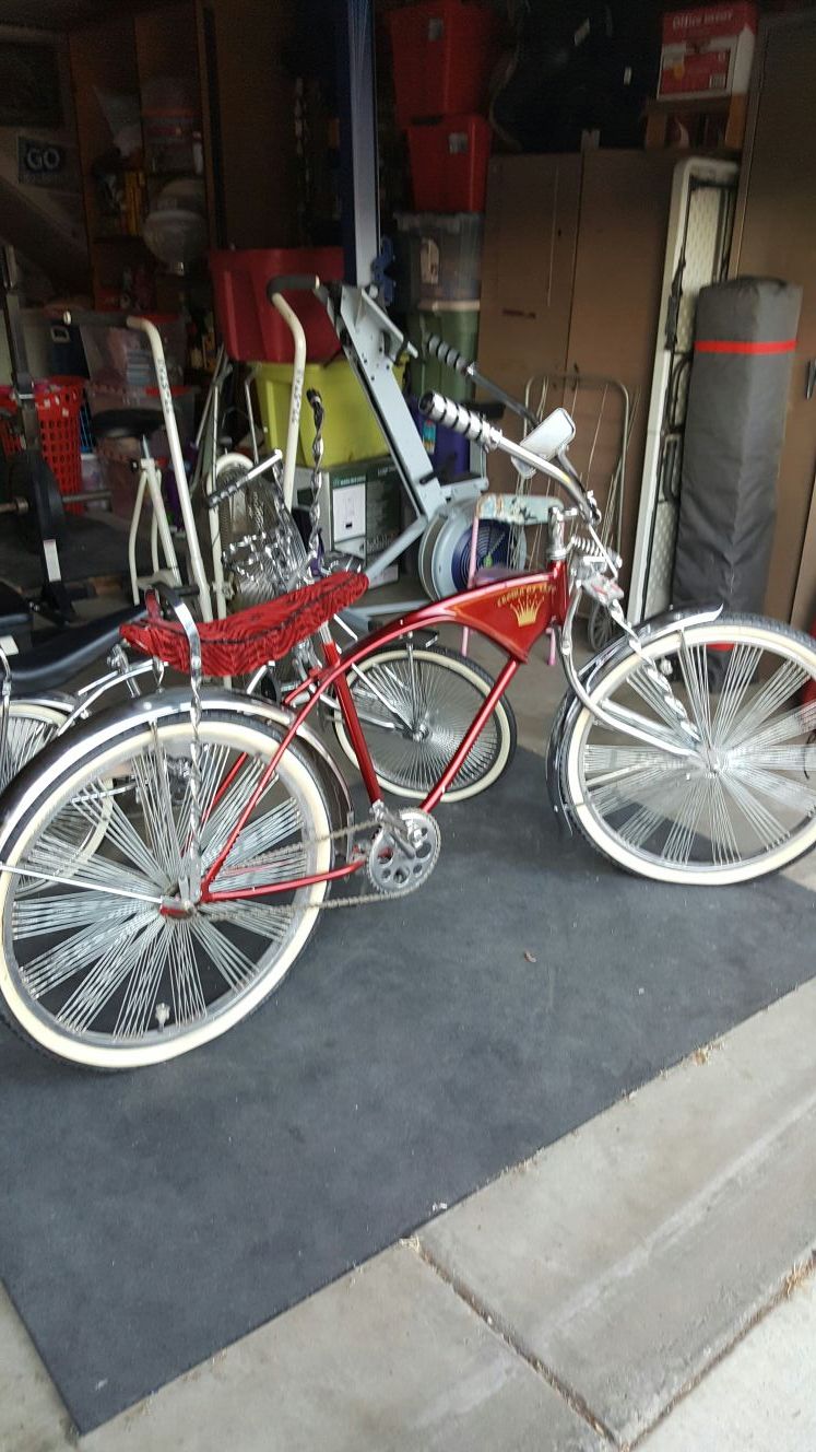 Lowrider beach cruiser bike