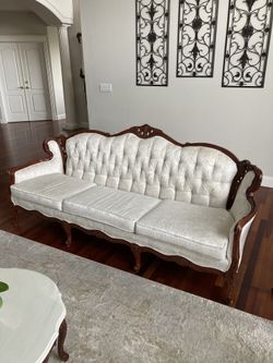 Imported Italian Cherrywood Couches & Tables.