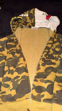 BAPE 1st Camo Full-Zip Hoodie Yellow