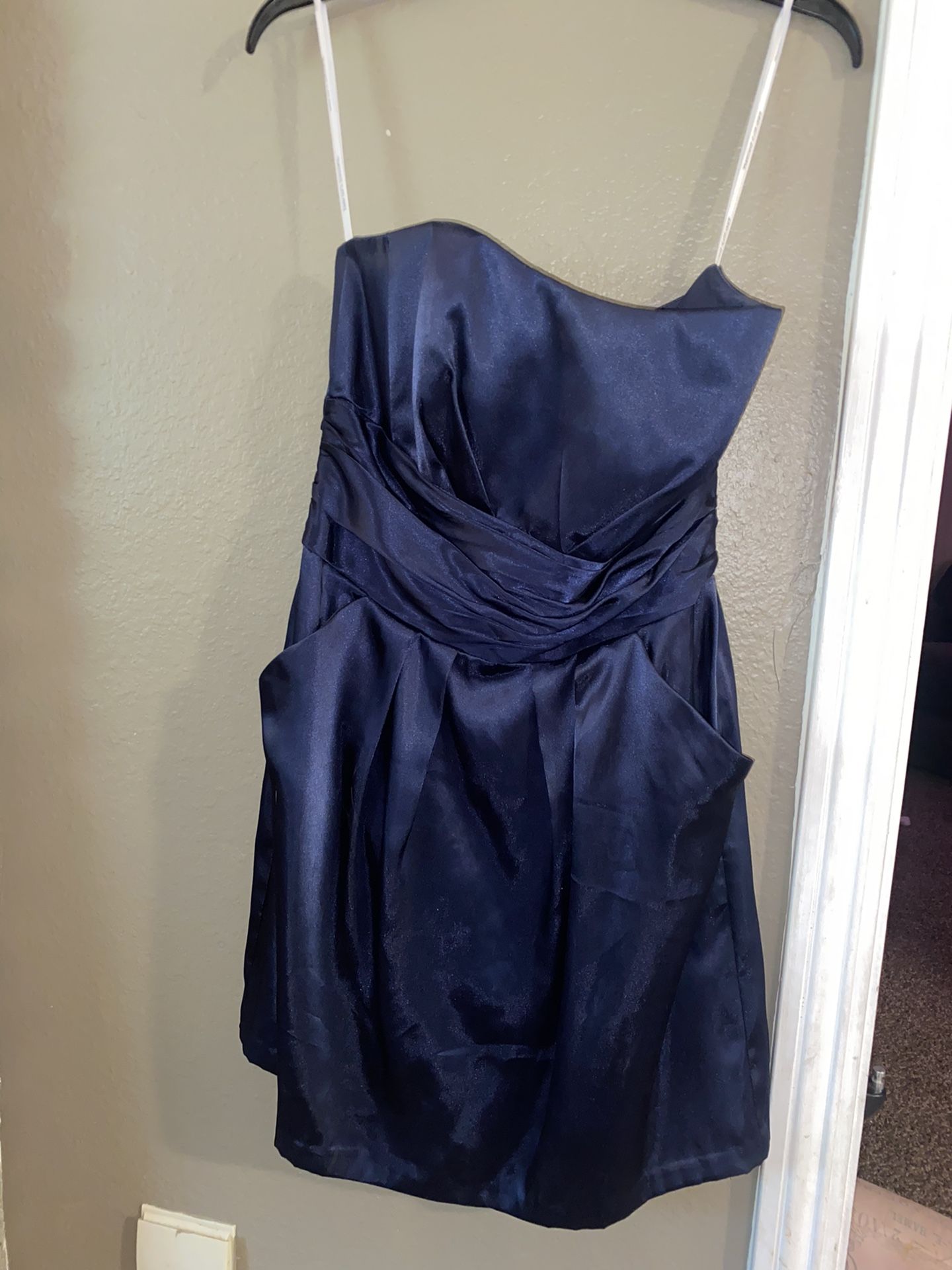 David’s Bridal Navy Blue Bridesmaid’s Dress!