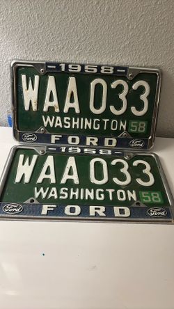 vintage License Plates