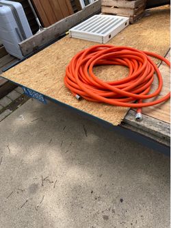 100 Foot , 3/4 inch, Heavy Duty, Orange Contracter Water Hose, like new, $25