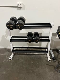 Dumbbell Weights with Racks