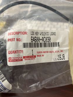 PN: 64600-AC030. Lock Assembly