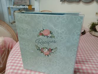 Floral Recipe Binder Organizer