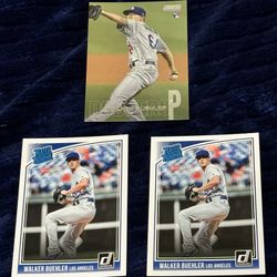 2018 Walker Buehler Dodgers Rookie Card Donruss Topps