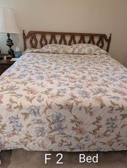 Free: California king bed, mattress, box spring, frame and headboard
