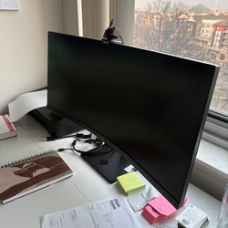 2 Monitors And A Canon Printer 