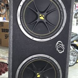 Kicker 07DC122 Ported enclosure with dual 12" Comp subwoofers