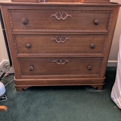 Antique Victorian Dresser.  Heavy Duty, Beautiful Condition.  