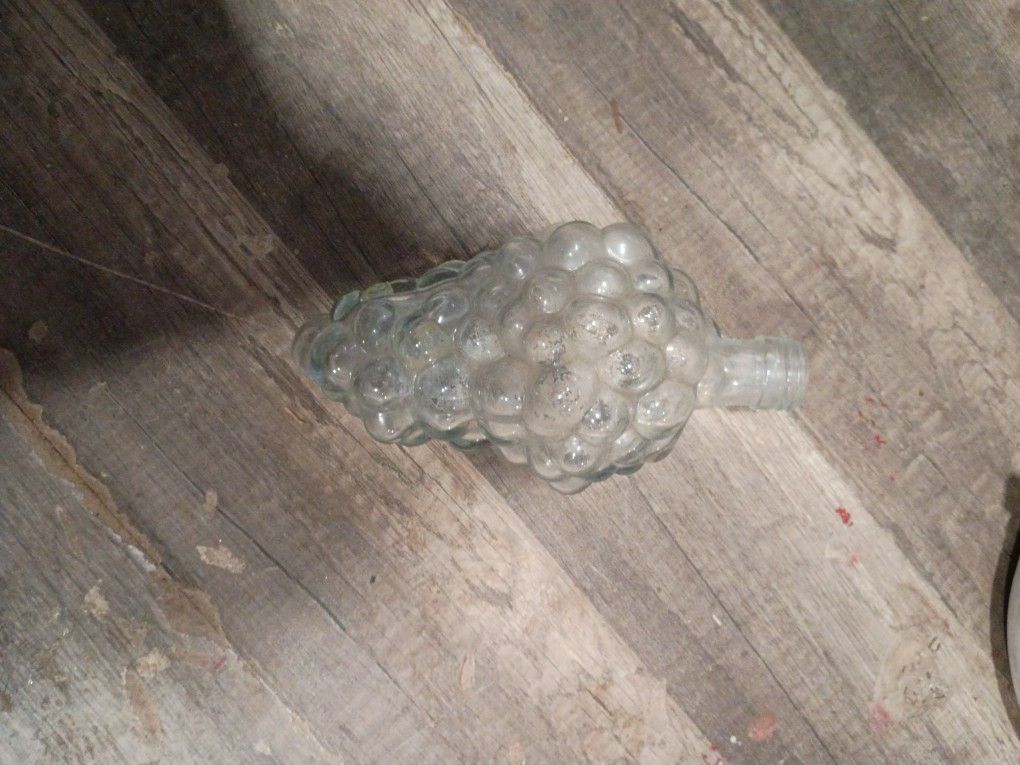Vintage Grape Glass Bottle