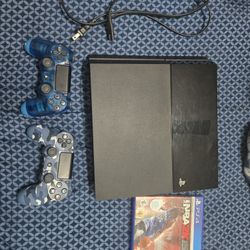 Sony Playstation 4 Game Console - 2 Controllers And Game.