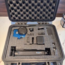 GoPro HERO 7 camera w case and accessories