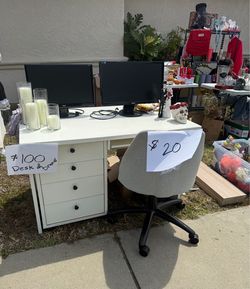 Desk and drawer