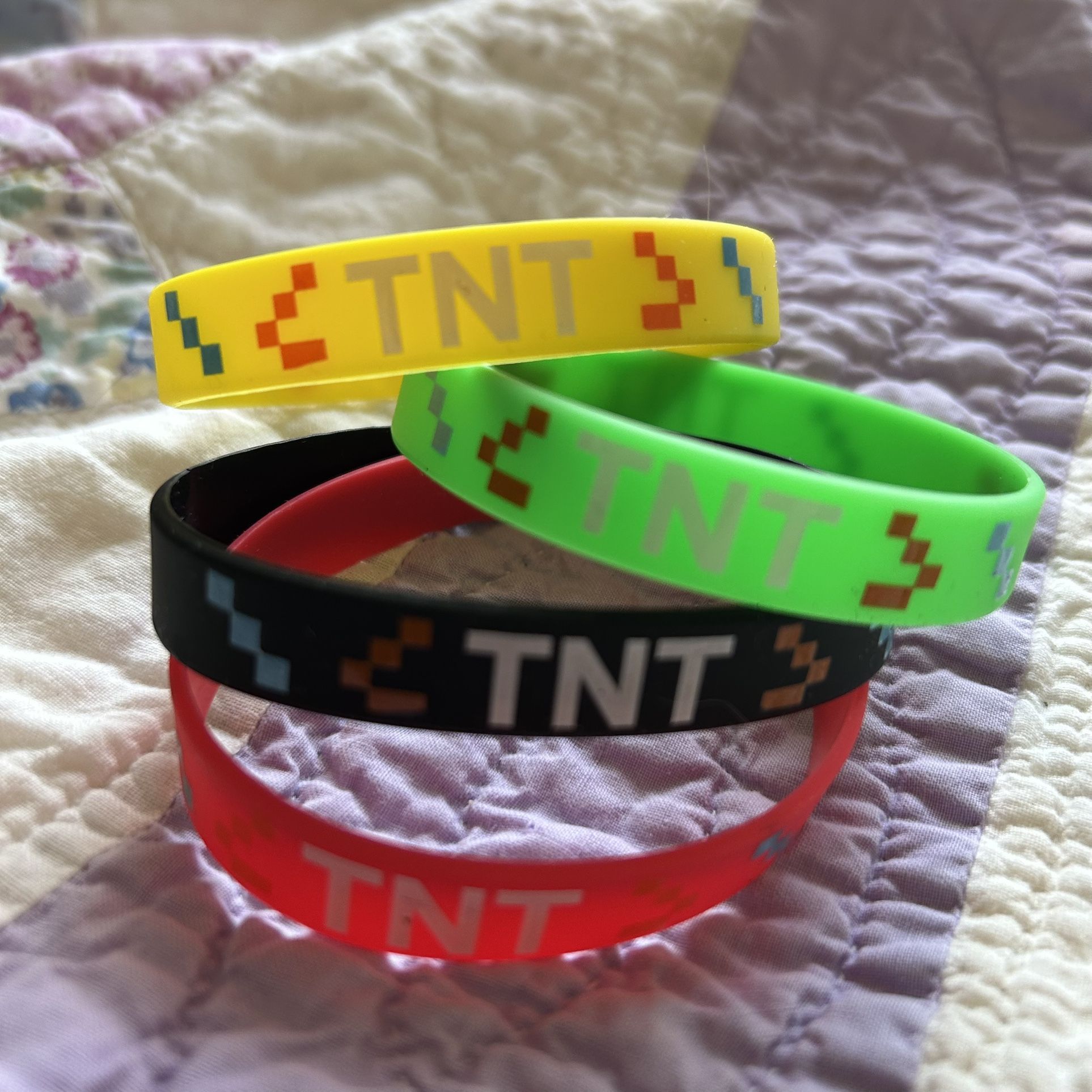 Minecraft TNT Children’s Rubber Bracelets Wristbands