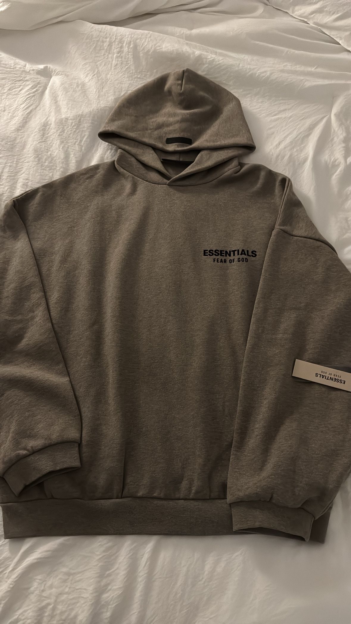 Heather Grey Fleece Essentials Hoodie