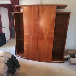 Armoire with sliding doors.  MOVING AND MUST SELL!!