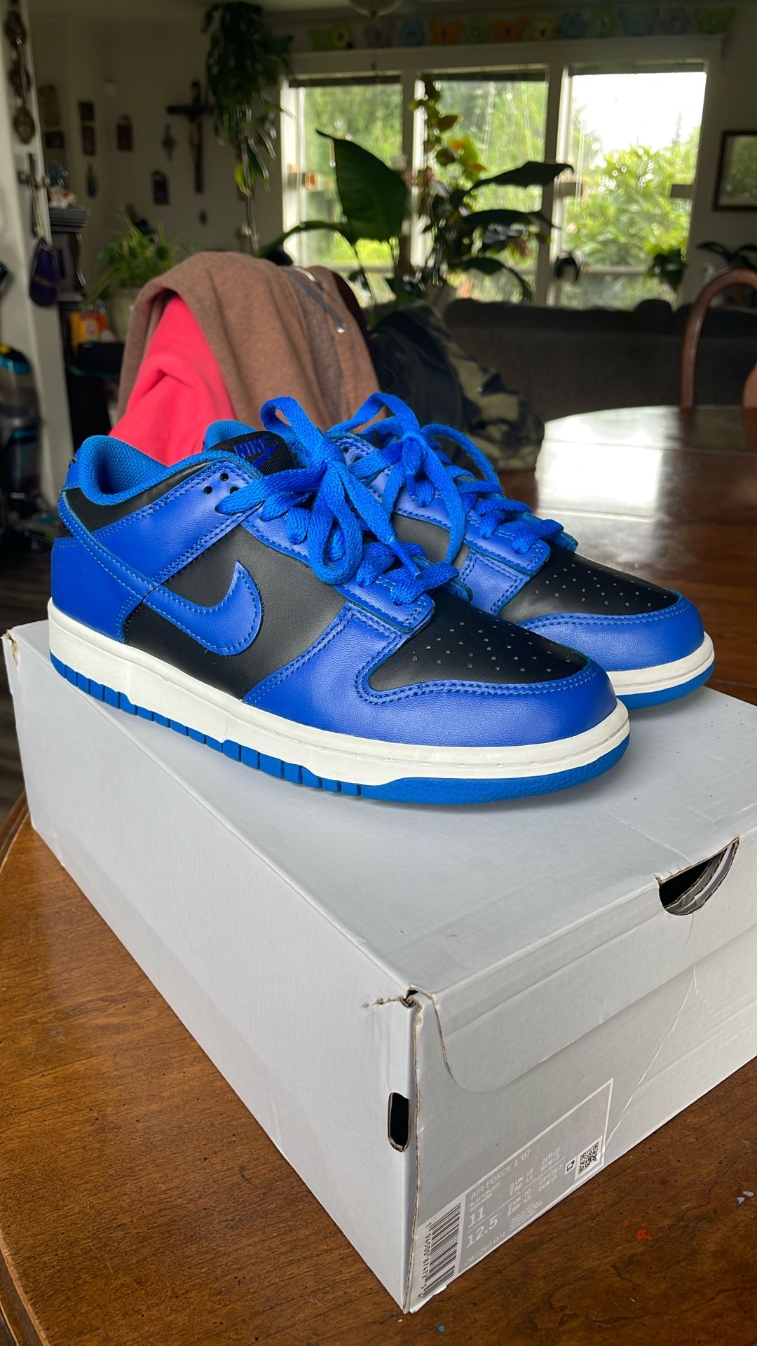 Nike Dunk Low Sz 7 - Blue/Black - Gently Used