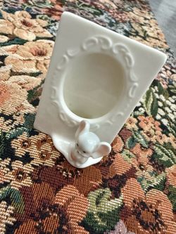 Vintage Mid-Century Japanese Bone China Miniature Mouse Frame
