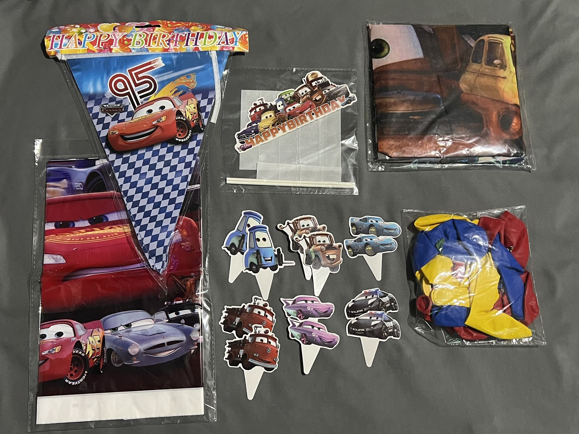 Disney CARS Birthday Party Supplies (New)