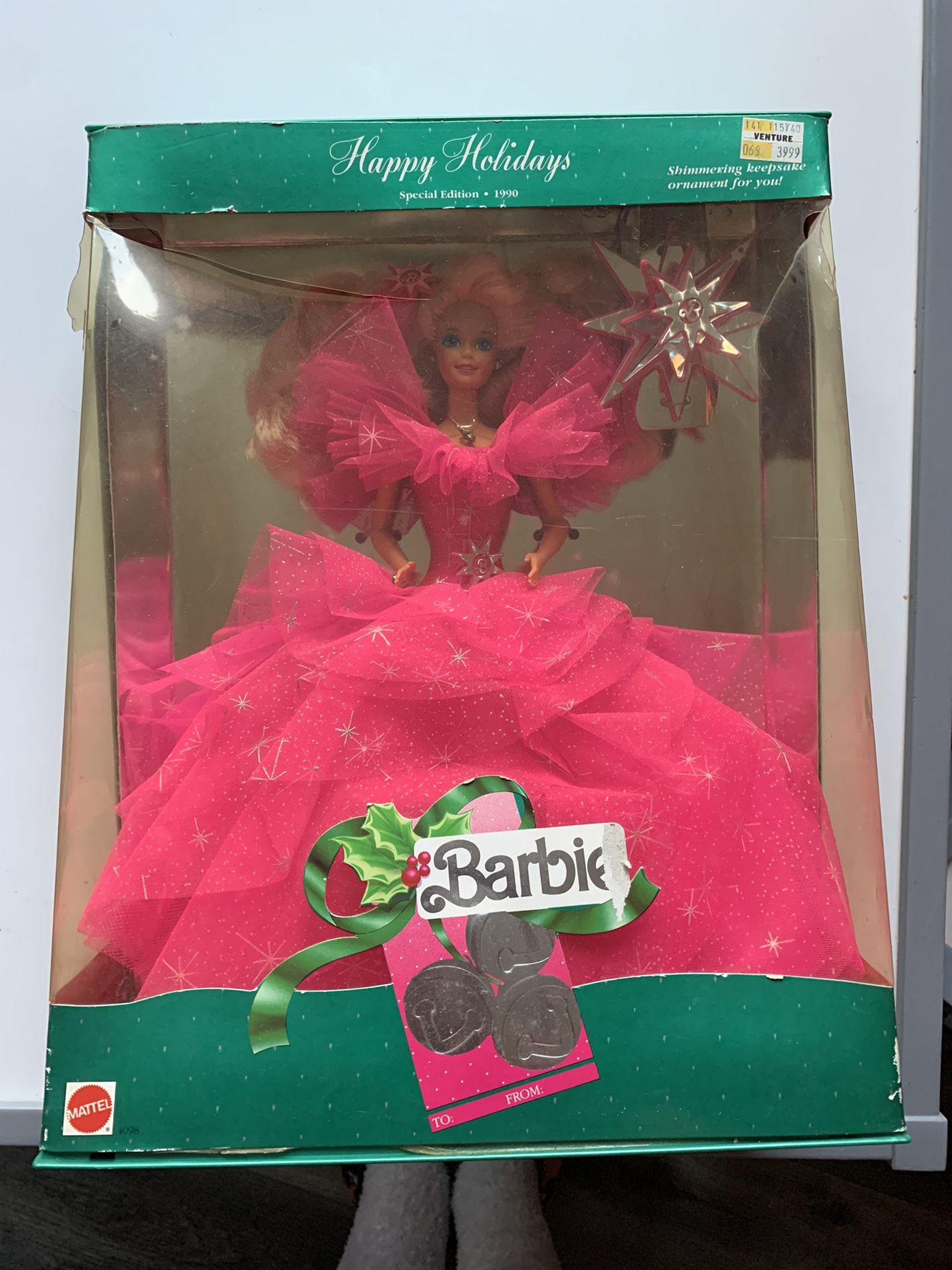 1990 Happy Holiday Barbie 