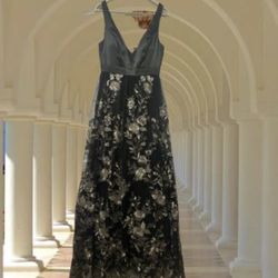 ✨ Party / Prom Dress – Long Black Gown – Junior M (Size 7) ✨