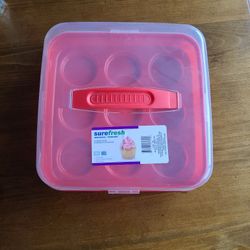 Brand New Red 3x3 Cupcake Holder