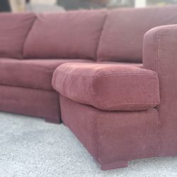 Maroon Sectional Couch “WE DELIVER”
