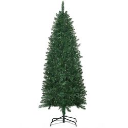 HOMCOM 6' Artificial Christmas Tree w/Realistic Branch Tips