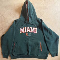 Vintage University Of Miami Hoodie