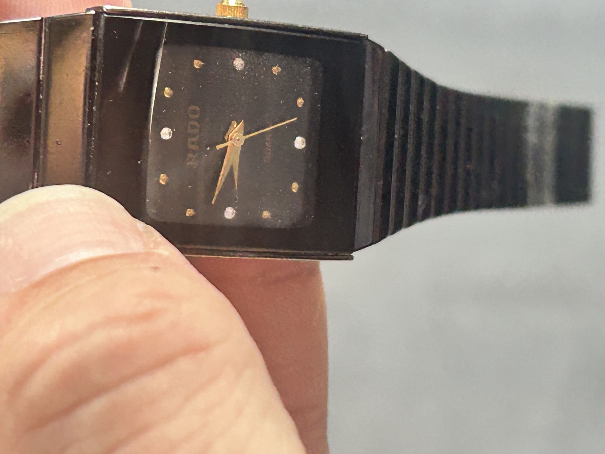 Vintage 1990's RADO Ladies Ceramic Dress Watch Wristwatch Nice