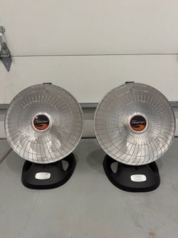 Presto Heat Dish Parabolic Electric Heater with Tilt Alert