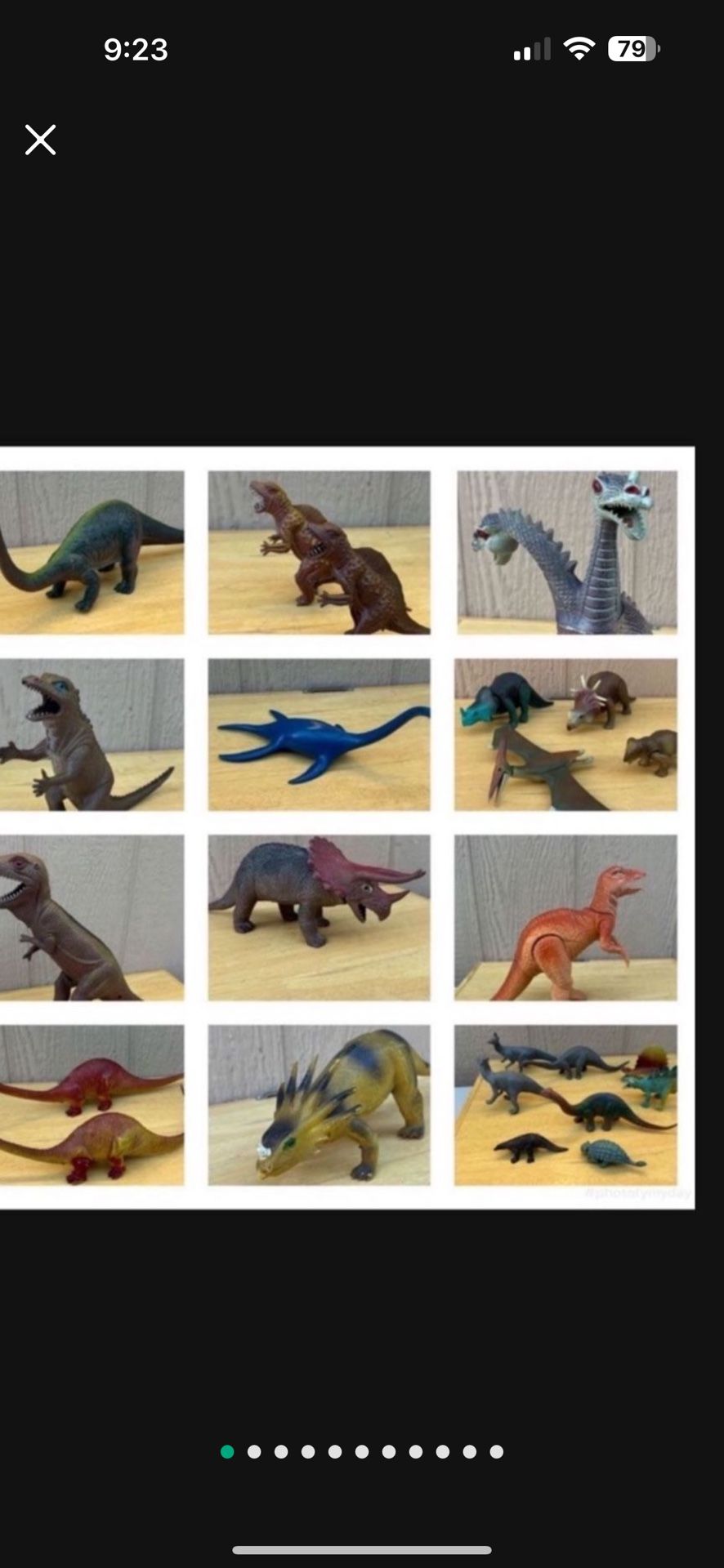 Dinosaur Plastic Toy Lot Vintage 70’s n 80’s Multi Color Lot Of Made In Hong Kong (MAKE OFFER)