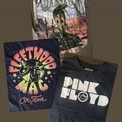 3 Band T-Shirts - Size Medium