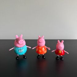 Peppa Pigs Transforming Campervan Peppa Mummy Daddy Toy Figures Only