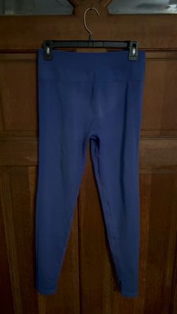 Blue leggings workout