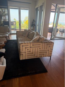 Modern Geometric Sofa Custom Upholstery