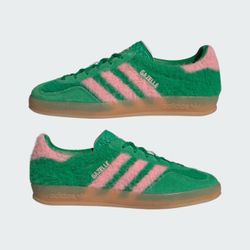 Adidas Gazelle Premium Fuzzy Green & Pink Sneaker – Rare Collector’s Edition
