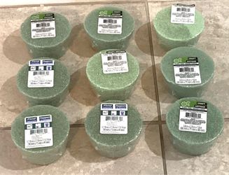CRAFT FOAM FLORAL ROUNDS LOT OF 9 MEASURES 3,8 by 2.8 by 1.9 NEW ASKING $10