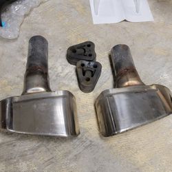 Genesis Coupe OEM Stainless Tips For Custom Exhaust. 