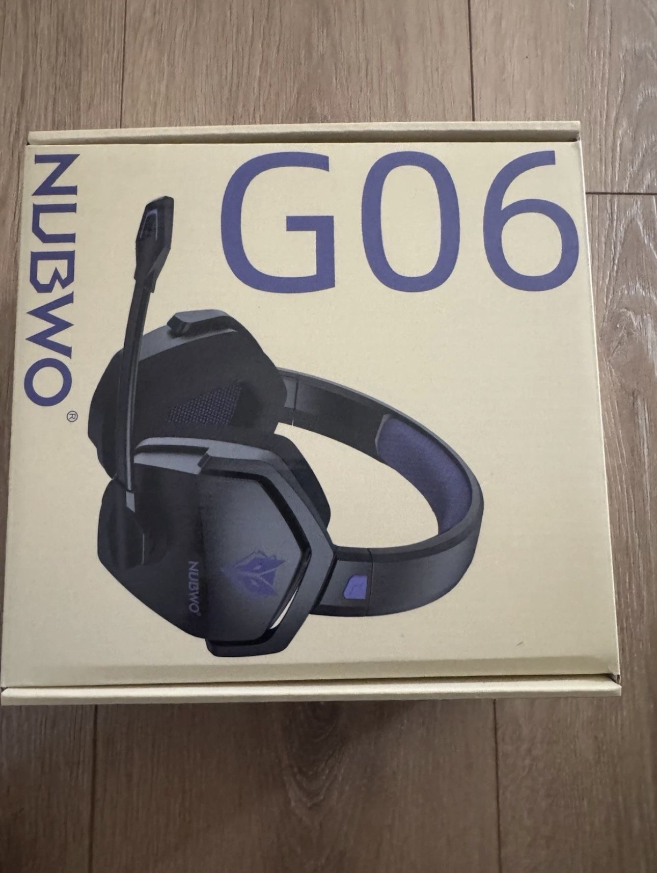 NUBWO G06 Dual Wireless Gaming Headset with Microphone 2.4Ghz 50mm Driver Purple