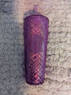 Starbucks 24oz Venti Purple Taffy 2023 Valentine's Holiday Tumbler