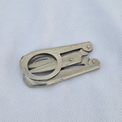 Vintage Metal Folding Pocket Scissors - Stamped "JAPAN" - Compact Travel/Sewing Snips