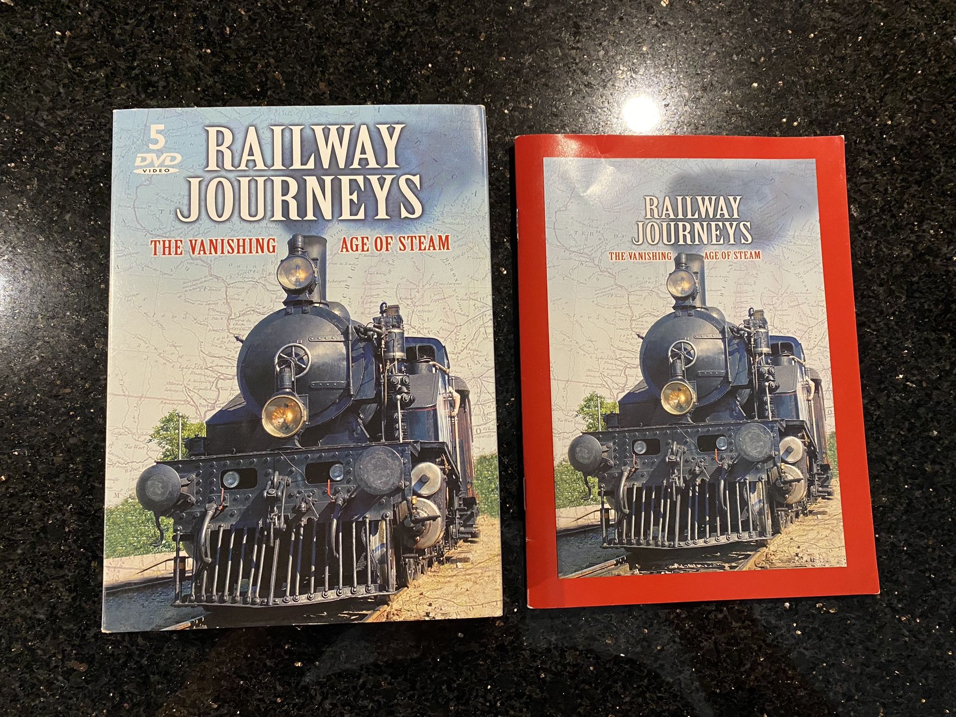 Railway Journeys The Vanishing Age of Steam DVD 5-Disc & Booklet