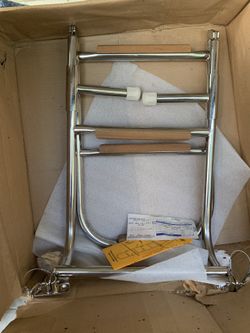 Boat Ladder 4 Step Teak Wood