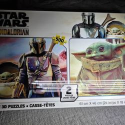 Star Wars: The Mandalorian Prime 3D Puzzles Two Pack *NEW*
