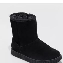 Girls' Hannah Zipper Winter Shearling Style Boots - Cat & Jack...size 3