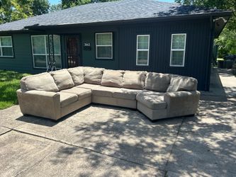 *FREE DELIVERY* Beige U Shaped Sectional Sofa